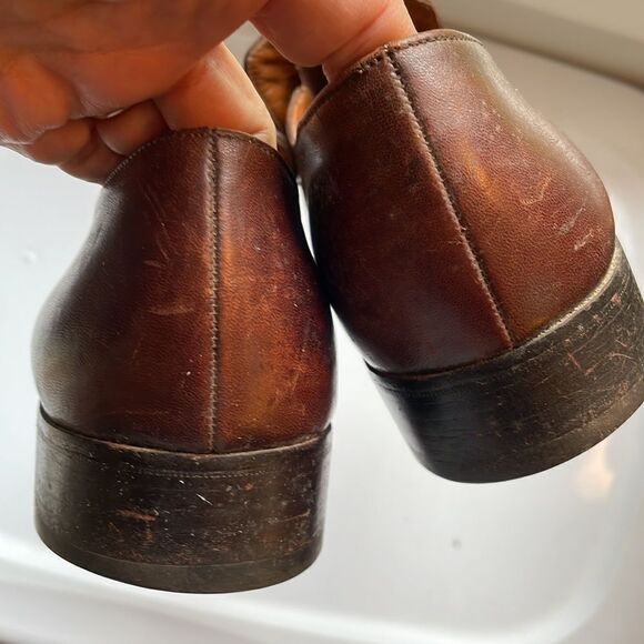 Vintage Bally of Switzerland Marlon brown‎ leather slip on loafers main image 8